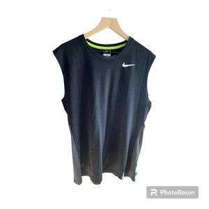 XL Black Nike Dri-Fit Sleeveless T-Shirt